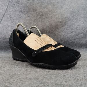 Merrell Shoes Womens 8 Wedge Mary Jane Slip On Leather Petunia Comfort Fashion